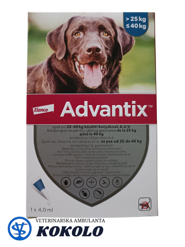 Advantix ampula za pse od 25-40 kg