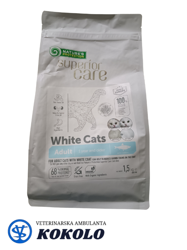 NP SC HRANA ZA BIJELE MAČKE 1,5KG S HARINGOM