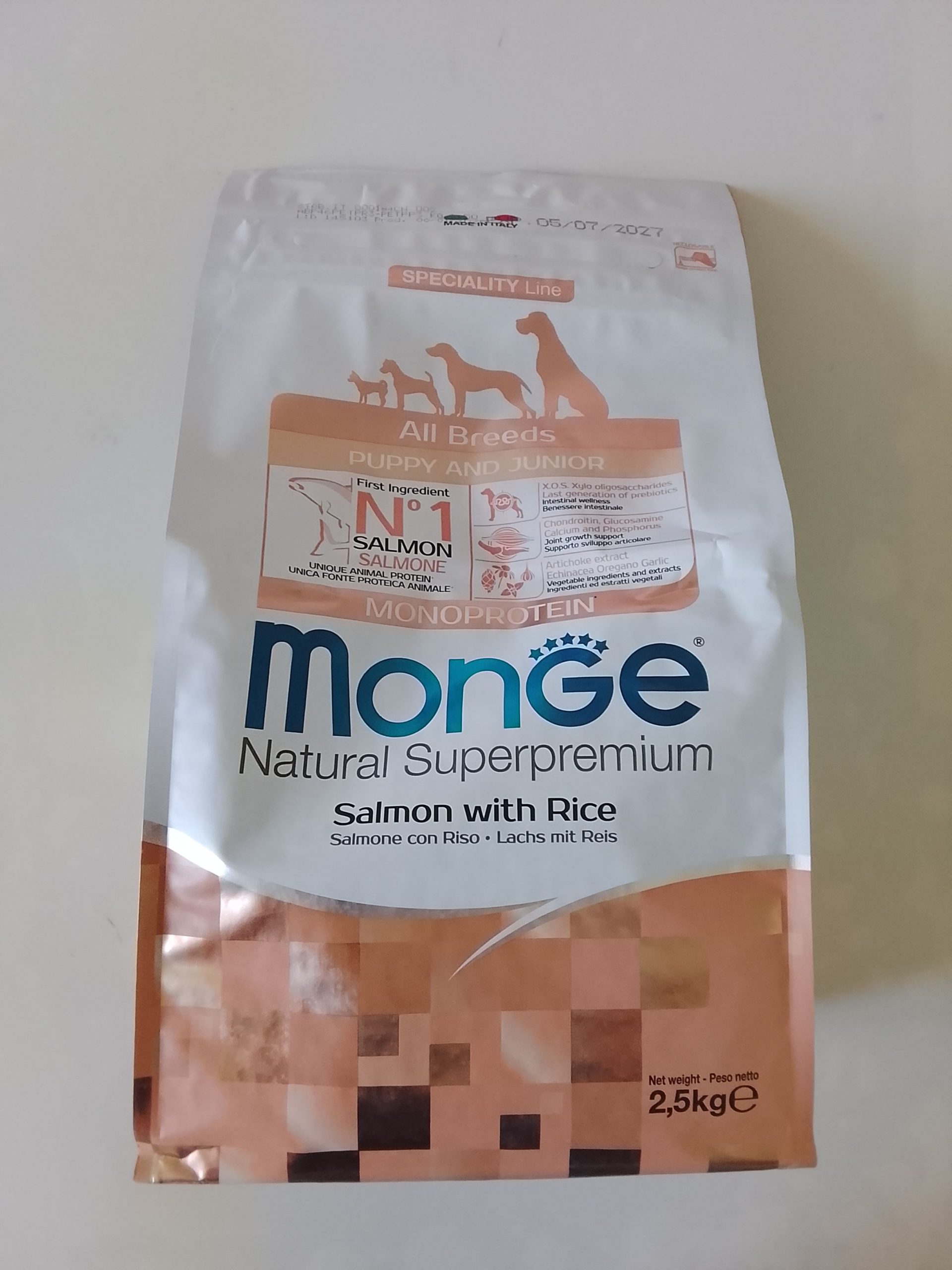 Monge Puppy Junior Losos 2.5kg