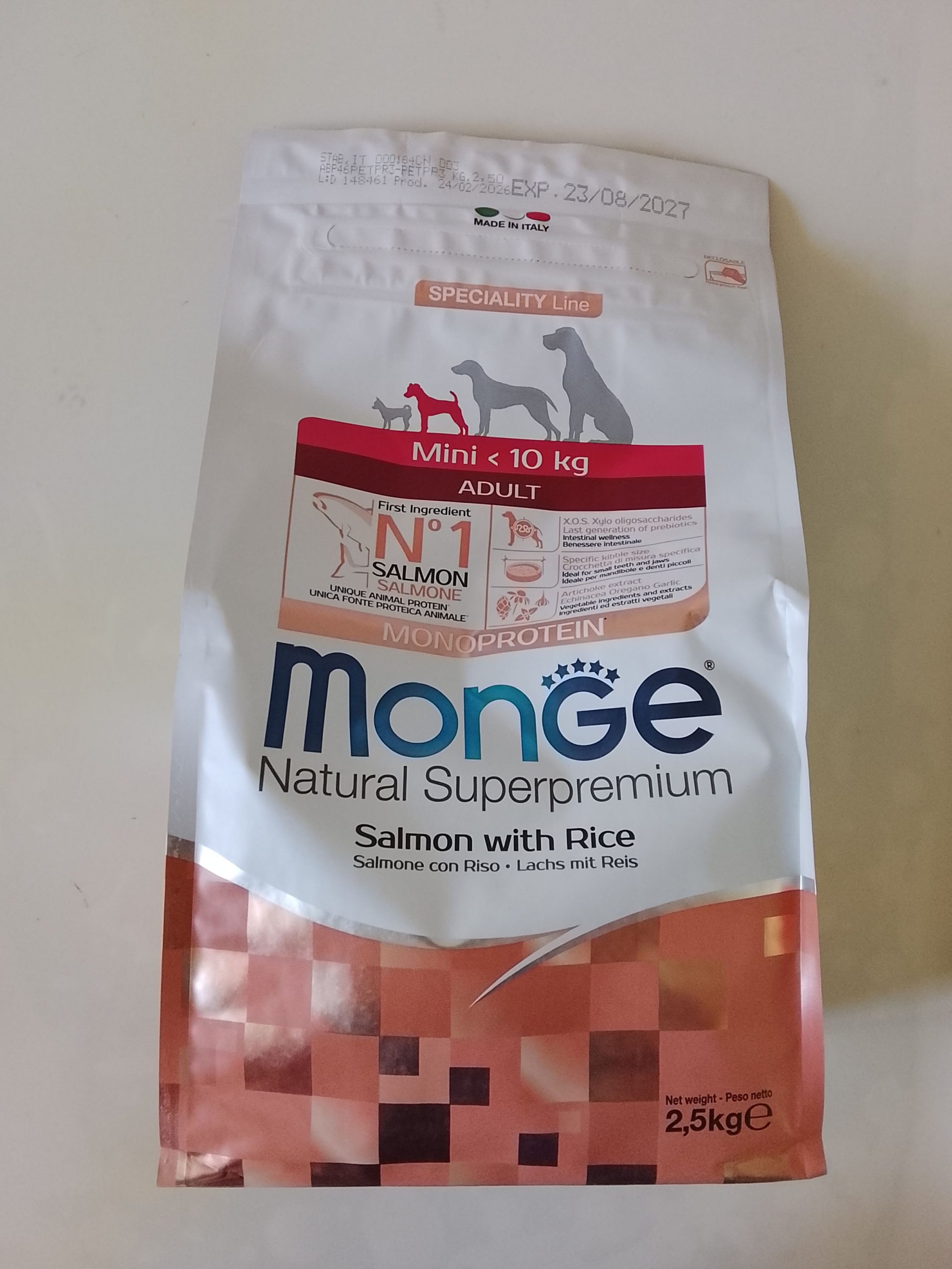 Monge Adult Mini Losos i Riža 2.5kg