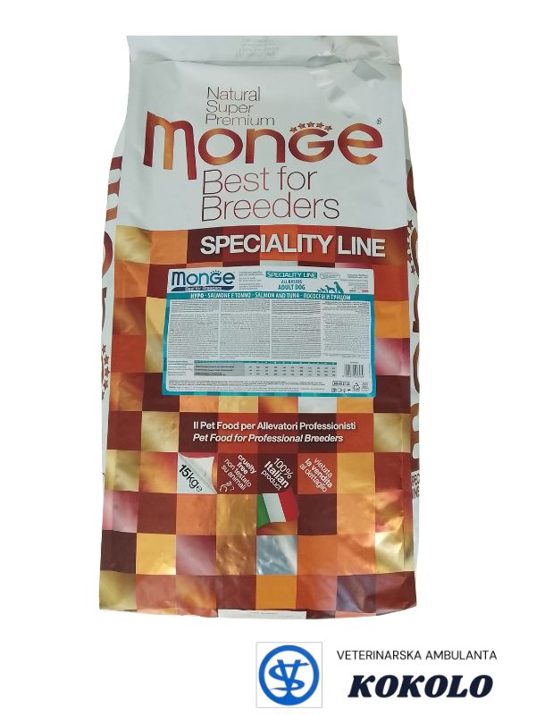 Monge All breeds Adult Hypoallergenic Riba 15 kg
